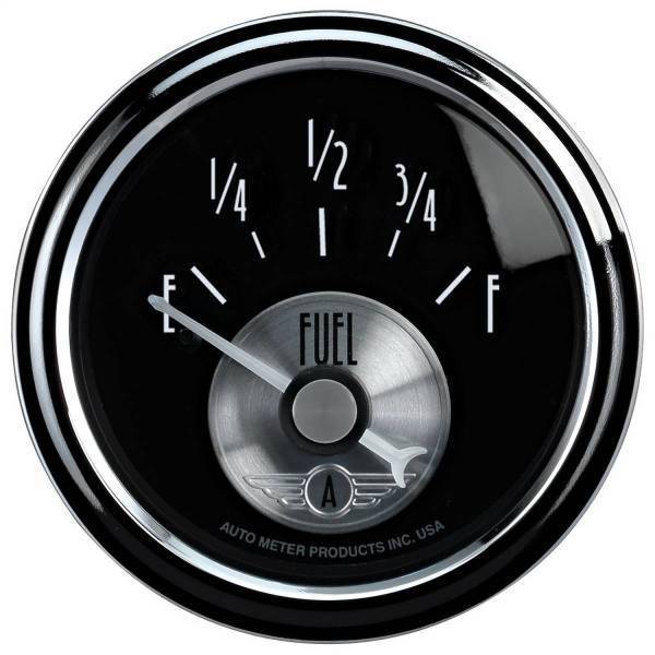 Autometer - AutoMeter GAUGE FUEL LEVEL 2 1/16in. 240OE TO 33OF ELEC PRESTIGE BLK. DIAMOND - 2016