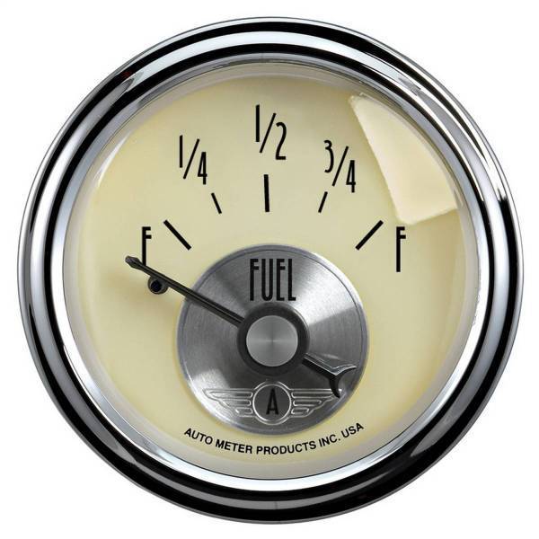 Autometer - AutoMeter GAUGE FUEL LEVEL 2 1/16in. 240OE TO 33OF ELEC PRESTIGE ANTQ. IVORY - 2017