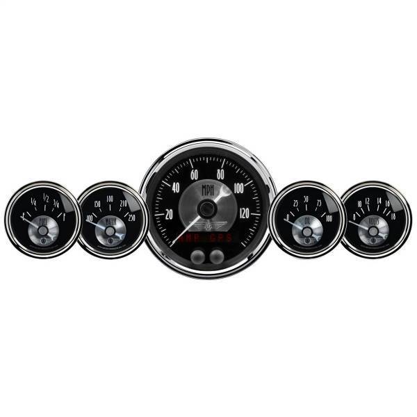 Autometer - AutoMeter GAUGE KIT 5 PC. 3 3/8in./2 1/16in. GPS SPEEDO W/LCD ODO PRESTIGE BLK DIAMOND - 2024