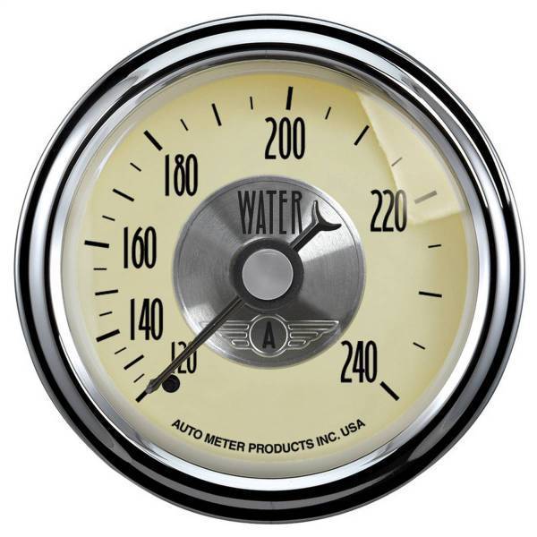 Autometer - AutoMeter GAUGE WATER TEMP 2 1/16in. 240deg.F MECH PRESTIGE ANTQ. IVORY - 2032