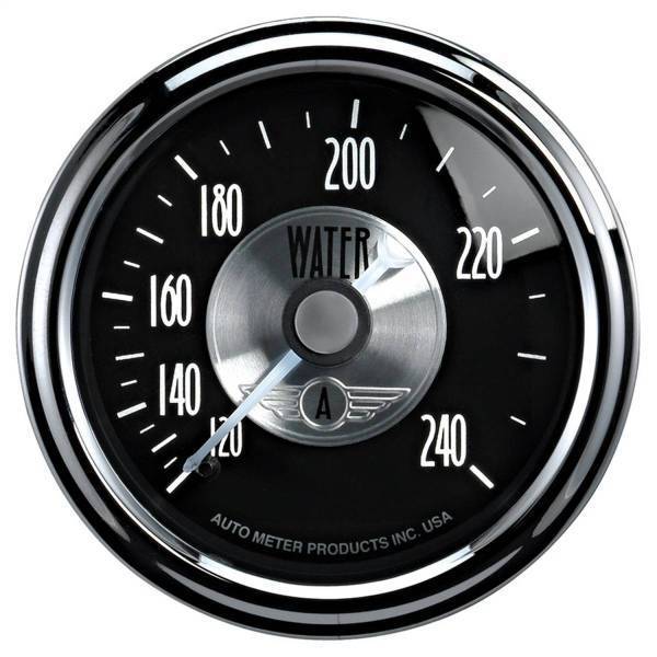 Autometer - AutoMeter GAUGE WATER TEMP 2 1/16in. 240deg.F MECH PRESTIGE BLK. DIAMOND - 2033