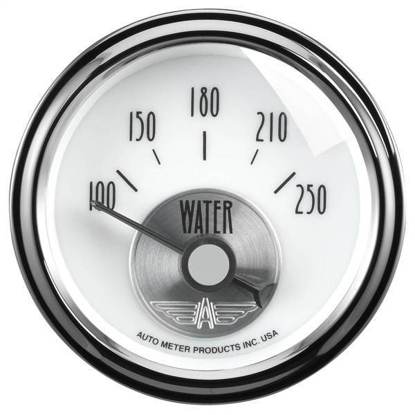 Autometer - AutoMeter GAUGE WATER TEMP 2 1/16in. 250deg.F ELEC PRESTIGE PEARL - 2039