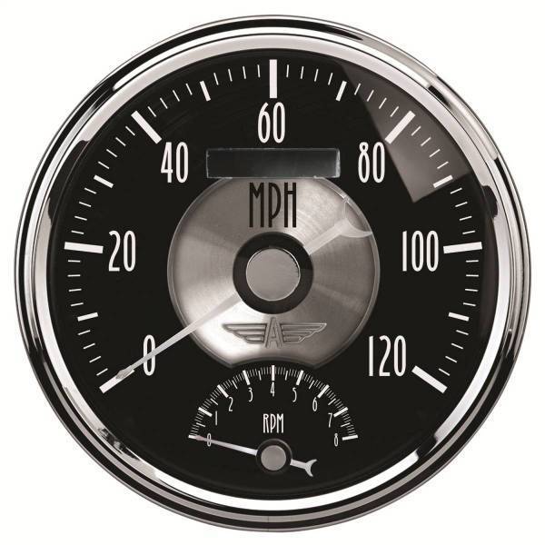 Autometer - AutoMeter GAUGE TACH/SPEEDO 5in. 120MPH/8K RPM ELEC. PROGRAM PRESTIGE BLK. DIAMOND - 2091