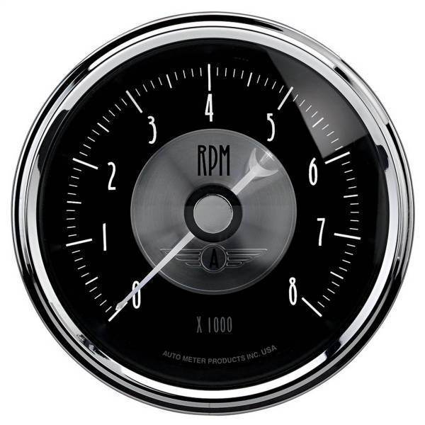 Autometer - AutoMeter GAUGE TACHOMETER 3 3/8in. 8K RPM IN-DASH PRESTIGE BLK. DIAMOND - 2096