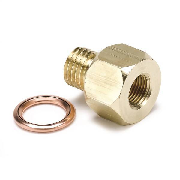 Autometer - AutoMeter FITTING ADAPTER METRIC M12X1.5 MALE TO 1/8in. NPTF FEMALE BRASS - 2277