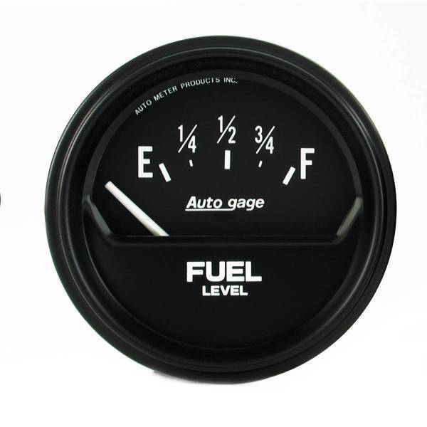 Autometer - AutoMeter GAUGE FUEL LEVEL 2 5/8in. 0OE TO 90OF ELEC BLACK AUTOGAGE - 2316