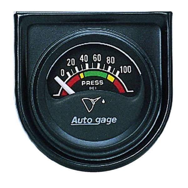 Autometer - AutoMeter GAUGE CONSOLE OIL PRESS 1.5in. 100PSI ELEC BLK DIAL BLK BEZEL AUTOGAGE - 2354