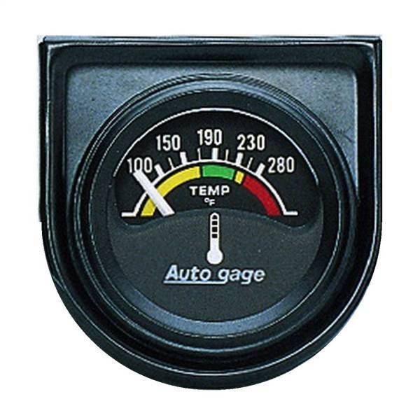 Autometer - AutoMeter GAUGE CONSOLE WATER TEMP 1.5in. 280deg.F ELEC BLK DIAL BLK BEZEL AUTOGAGE - 2355