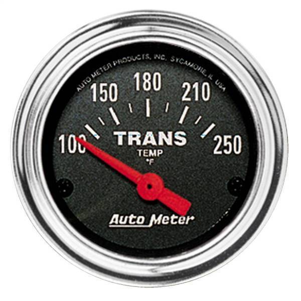 Autometer - AutoMeter GAUGE TRANS TEMP 2 1/16in. 100-250deg.F ELECTRIC TRADITIONAL CHROME - 2552