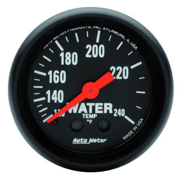 Autometer - AutoMeter GAUGE WATER TEMP 2 1/16in. 120-240deg.F MECHANICAL Z-SERIES - 2607