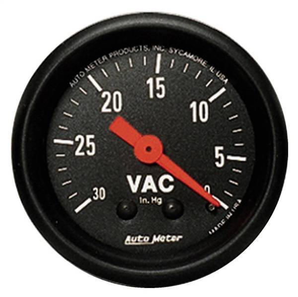 Autometer - AutoMeter GAUGE VACUUM 2 1/16in. 30INHG MECHANICAL Z-SERIES - 2610