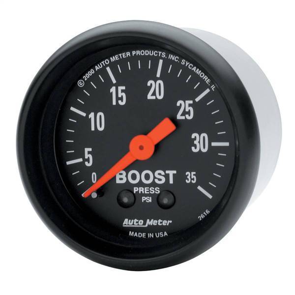 Autometer - AutoMeter GAUGE BOOST 2 1/16in. 35PSI MECHANICAL Z-SERIES - 2616
