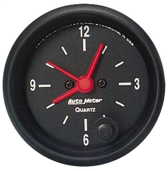 Autometer - AutoMeter GAUGE CLOCK 2 1/16in. 12HR ANALOG Z-SERIES - 2632