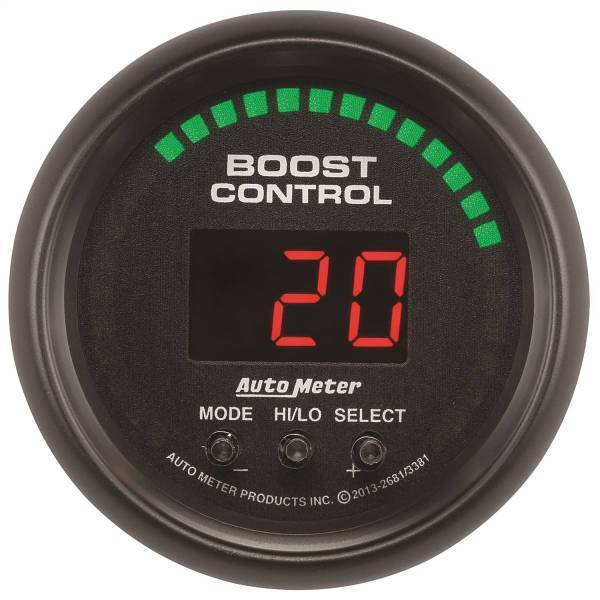 Autometer - AutoMeter GAUGE BOOST CONTROLLER 2 1/16in. 30INHG-30PSI INCL. SOLENOID DIGITAL Z/ES - 2681