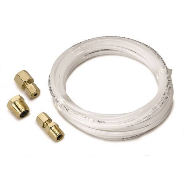 Autometer - AutoMeter TUBING NYLON 1/8in. 12FT. LENGTH INCL. 1/8in. NPTF BRASS COMPRESSION FITTING - 3226