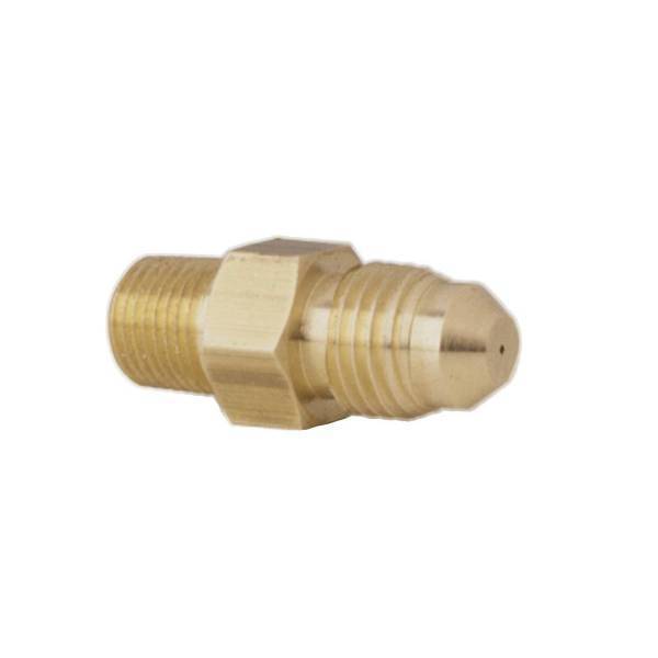 Autometer - AutoMeter FITTING RESTRICTOR ADAPTER-4AN MALE TO 1/8in. NPT (M) STEEL FUEL/NITROUS - 3277