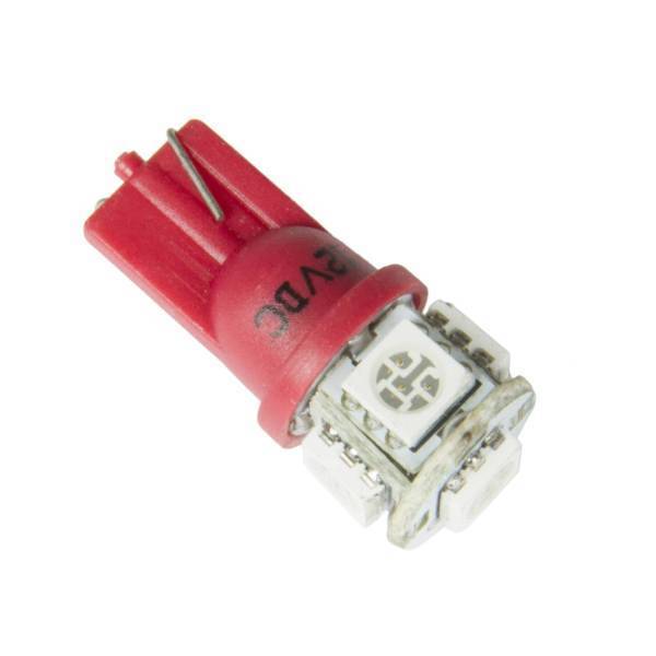 Autometer - AutoMeter LED BULB REPLACEMENT T3 WEDGE RED - 3284