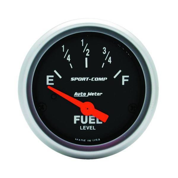 Autometer - AutoMeter GAUGE FUEL LEVEL 2 1/16in. 240OE TO 33OF ELEC SPORT-COMP - 3316