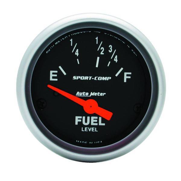 Autometer - AutoMeter GAUGE FUEL LEVEL 2 1/16in. 16OE TO 158OF ELEC SPORT-COMP - 3318
