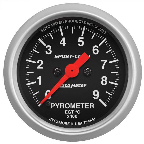 Autometer - AutoMeter GAUGE PYROMETER (EGT) 2 1/16in. 900deg.C DIGITAL STEPPER MOTOR SPORT-COMP - 3344-M