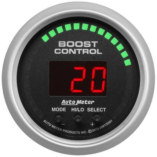 Autometer - AutoMeter GAUGE BOOST CONTROLLER 2 1/16in. 30INHG-30PSI INCL. SOLENOID DIGITAL SC - 3381