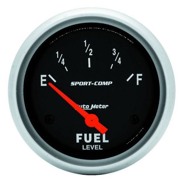 Autometer - AutoMeter GAUGE FUEL LEVEL 2 5/8in. 0OE TO 90OF ELEC SPORT-COMP - 3514