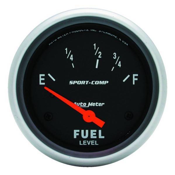 Autometer - AutoMeter GAUGE FUEL LEVEL 2 5/8in. 240OE TO 33OF ELEC SPORT-COMP - 3516