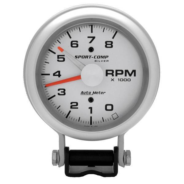Autometer - AutoMeter GAUGE TACHOMETER 3 3/4in. 8K RPM PEDESTAL W/RED LINE ULTRA-LITE - 3781