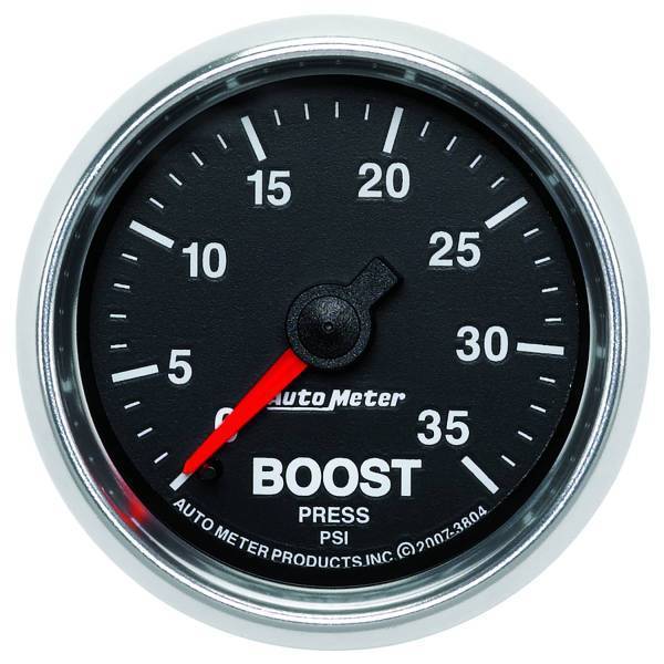 Autometer - AutoMeter GAUGE BOOST 2 1/16in. 35PSI MECHANICAL GS - 3804