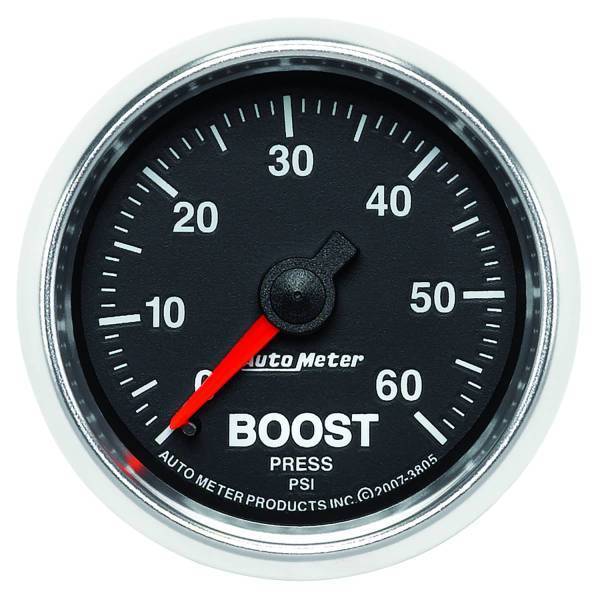 Autometer - AutoMeter GAUGE BOOST 2 1/16in. 60PSI MECHANICAL GS - 3805