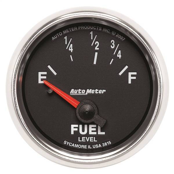 Autometer - AutoMeter GAUGE FUEL LEVEL 2 1/16in. 73OE TO 10OF ELEC GS - 3815