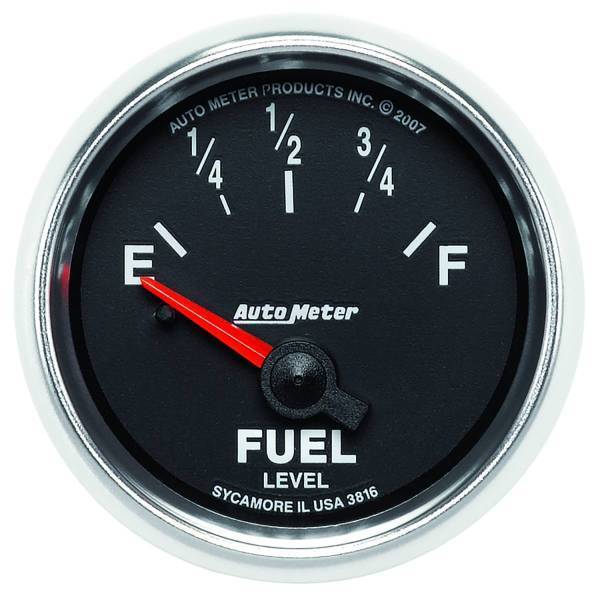 Autometer - AutoMeter GAUGE FUEL LEVEL 2 1/16in. 240OE TO 33OF ELEC GS - 3816