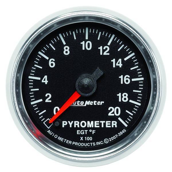 Autometer - AutoMeter GAUGE PYROMETER (EGT) 2 1/16in. 2000deg.F DIGITAL STEPPER MOTOR GS - 3845