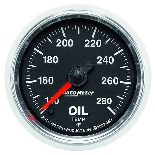 Autometer - AutoMeter GAUGE OIL TEMP 2 1/16in. 140-280deg.F DIGITAL STEPPER MOTOR GS - 3856