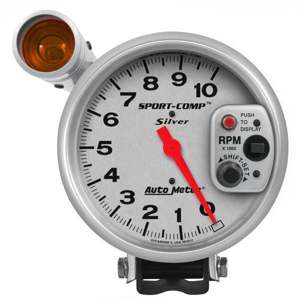 Autometer - AutoMeter GAUGE TACHOMETER 5in. 10K RPM PEDESTAL W/EXT. SHIFT-LITE ULTRA-LITE - 3911