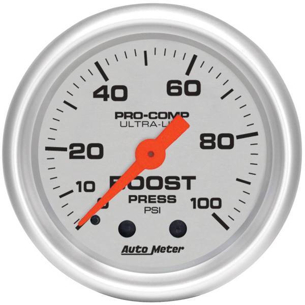 Autometer - AutoMeter GAUGE BOOST 2 1/16in. 100PSI MECHANICAL ULTRA-LITE - 4306