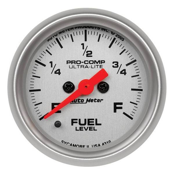 Autometer - AutoMeter GAUGE FUEL LEVEL 2 1/16in. 0-280O PROGRAMMABLE ULTRA-LITE - 4310