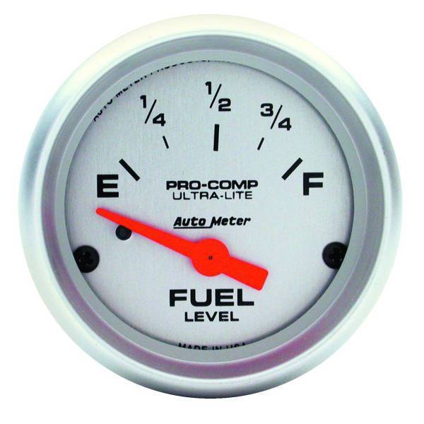 Autometer - AutoMeter GAUGE FUEL LEVEL 2 1/16in. 240OE TO 33OF ELEC ULTRA-LITE - 4316