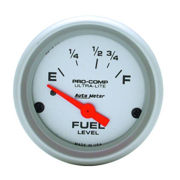 Autometer - AutoMeter GAUGE FUEL LEVEL 2 1/16in. 16OE TO 158OF ELEC ULTRA-LITE - 4318