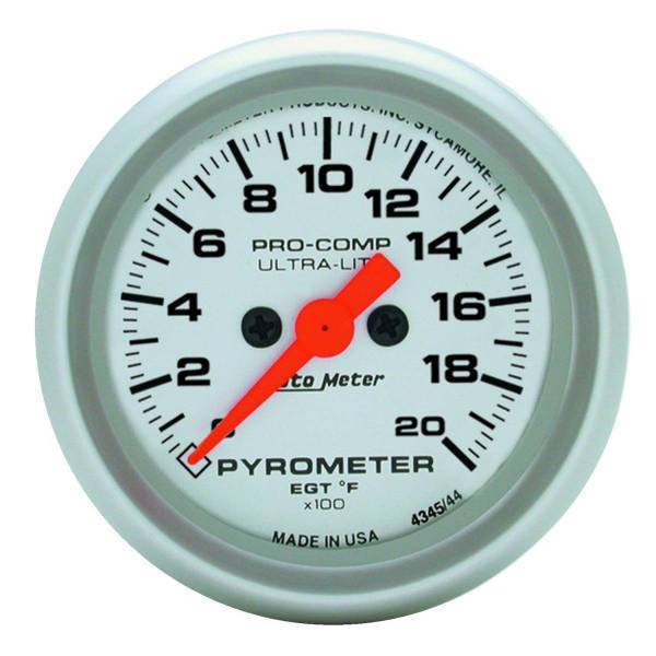 Autometer - AutoMeter GAUGE PYROMETER (EGT) 2 1/16in. 2000deg.F DIGITAL STEPPER MOTOR ULTRA-LITE - 4345