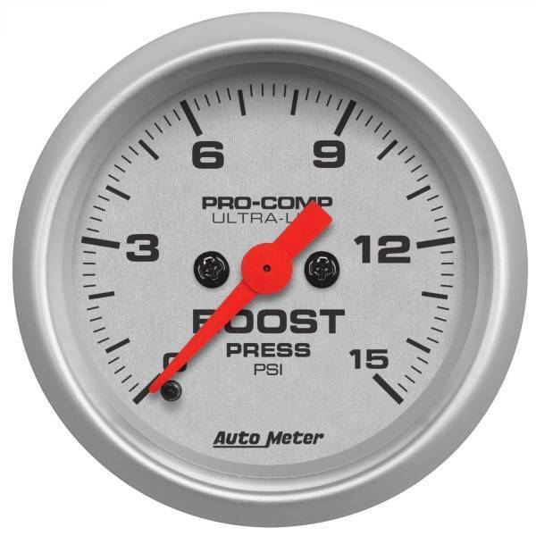 Autometer - AutoMeter GAUGE BOOST 2 1/16in. 15PSI DIGITAL STEPPER MOTOR ULTRA-LITE - 4350