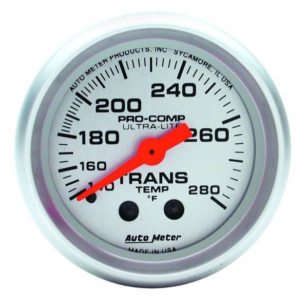 Autometer - AutoMeter GAUGE TRANS TEMP 2 1/16in. 140-280deg.F MECHANICAL 8FT. ULTRA-LITE - 4351