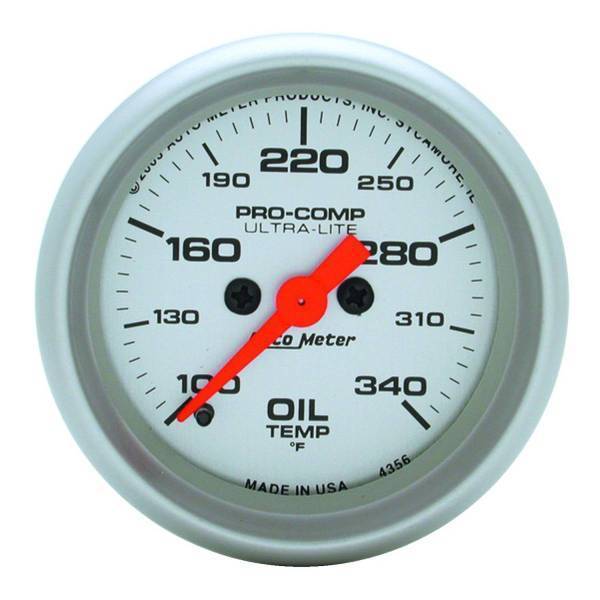 Autometer - AutoMeter GAUGE OIL TEMP 2 1/16in. 100-340deg.F DIGITAL STEPPER MOTOR ULTRA-LITE - 4356