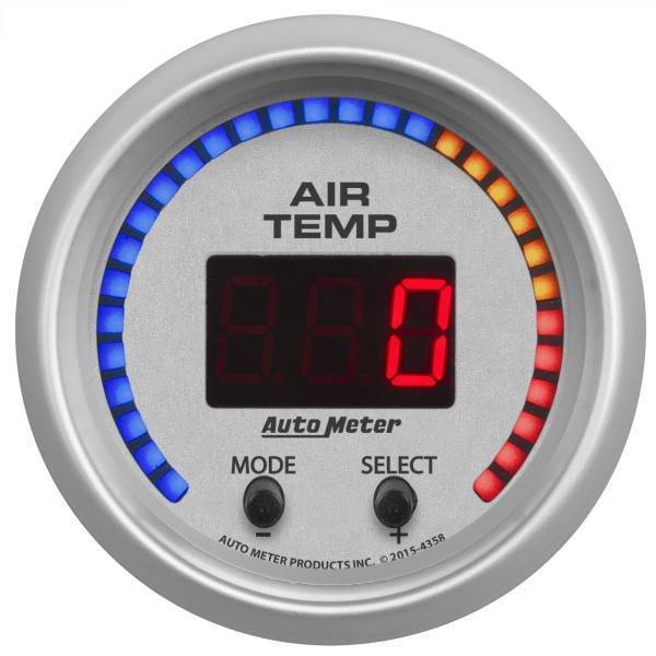 Autometer - AutoMeter GAUGE AIR TEMP DUAL 2 1/16in. 0-300deg.F DIGITAL ULTRA-LITE - 4358