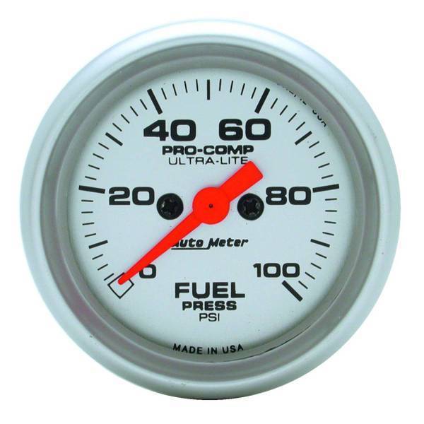 Autometer - AutoMeter GAUGE FUEL PRESSURE 2 1/16in. 100PSI DIGITAL STEPPER MOTOR ULTRA-LITE - 4363