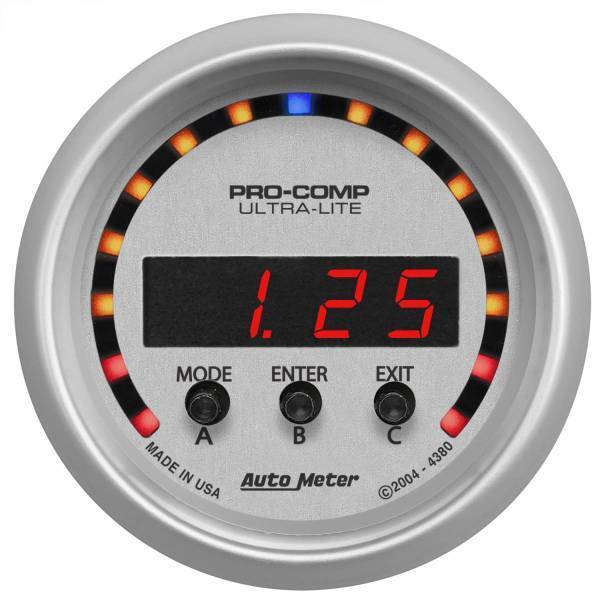 Autometer - AutoMeter GAUGE PERFORM METER 2 1/16in. 1/4 MILE/HP/0-60/60-0/G FORCES DIGITAL UL - 4380