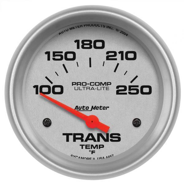 Autometer - AutoMeter GAUGE TRANSMISSION TEMP 2 5/8in. 100-250deg.F ELECTRIC ULTRA-LITE - 4457