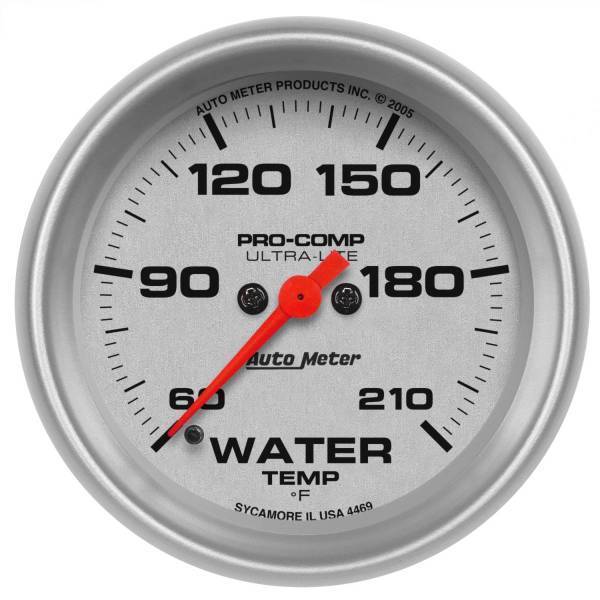 Autometer - AutoMeter GAUGE LOW WATER TEMP 2 5/8in. 60-210deg.F DIGITAL STEPPER MOTOR ULTRA-LITE - 4469