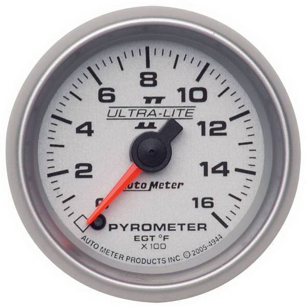 Autometer - AutoMeter GAUGE PYROMETER (EGT) 2 1/16in. 1600deg.F DIGITAL STEPPER MOTOR ULTRA-LITE - 4944