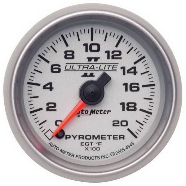 Autometer - AutoMeter GAUGE PYROMETER (EGT) 2 1/16in. 2000deg.F DIGITAL STEPPER MOTOR ULTRA-LITE - 4945